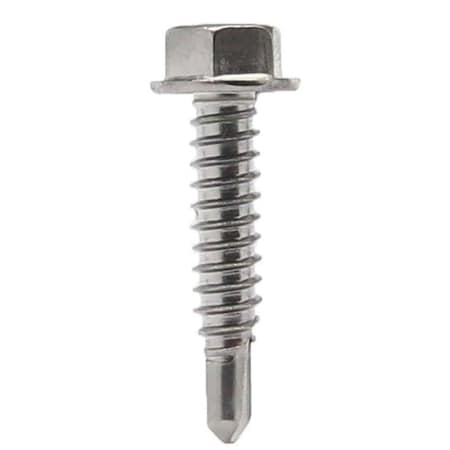 Sheet Metal Screw, #10 X 5/8 In, Hex Head Hex Drive